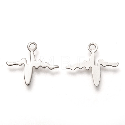 201 Stainless Steel Charms STAS-C017-02P-1