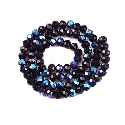 Electroplate Glass Beads Strands LS-EGLA-A044-T6mm-L15-1