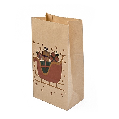 Christmas Printed Rectangle Paper Packing Bags CARB-D016-01B-1