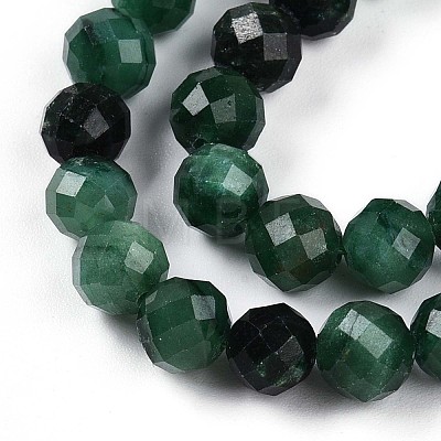 Natural Fuchsite Beads Strands G-S345-6mm-33-1