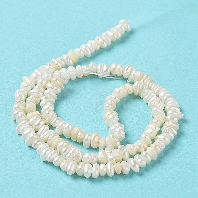 Natural Keshi Pearl Beads Strands PEAR-J007-46-1