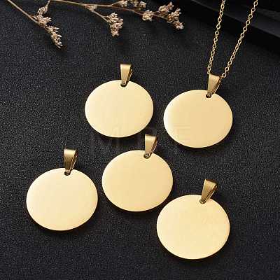 304 Stainless Steel Pendants STAS-P115-08G-1