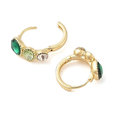 Brass Oval Hoop Earrings for Women EJEW-F346-04G-1