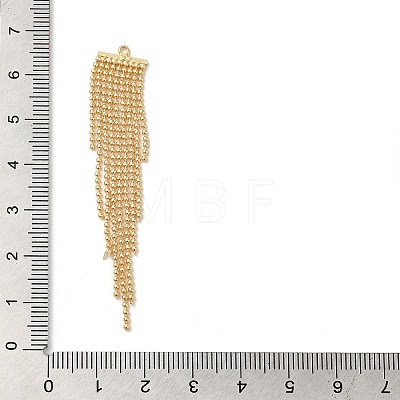 Brass Ball Chains Tassels Pendant KK-K276-01G-1