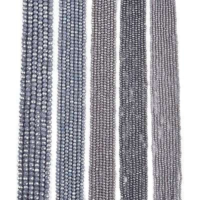 Electroplate Glass Beads Strands EGLA-A044-P3mm-A10-1