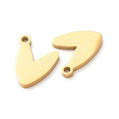 304 Stainless Steel Charms SA-G606-02G-1