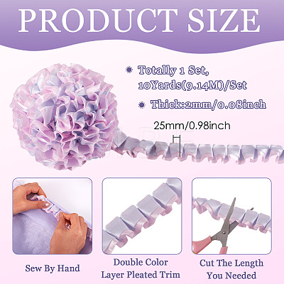 10Yards Polyester Lace Ribbon OCOR-TA0004-26H-1