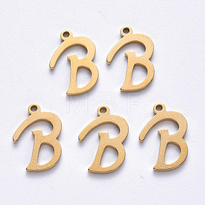 PVD Vacuum Plating 201 Stainless Steel Charms STAS-R105-B-G-1