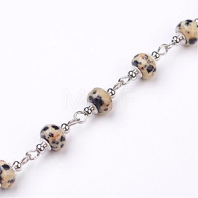 Handmade Gemstone Beaded Chains AJEW-JB00267-1