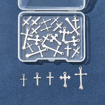 25Pcs 5 Styles Brass Pendants KK-FS0001-51S-1