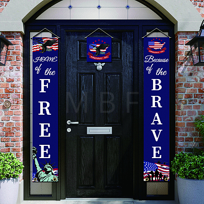 Polyester Hanging Sign for Home Office Front Door Porch Decorations HJEW-WH0023-003-1