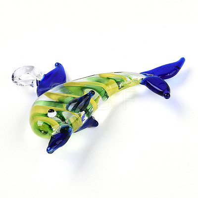 Handmade Lampwork Pendants LAMP-T023-14D-1