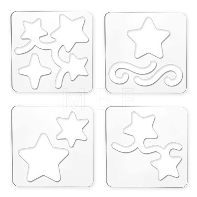 Acrylic Earring Handwork Template TOOL-WH0152-012-1