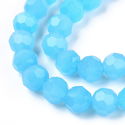 Imitation Jade Glass Beads Stands EGLA-A035-J10mm-D04-1