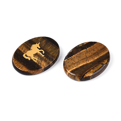 Natural Tiger Eye Cabochons G-T143-28E-1