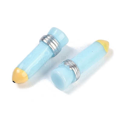 Pencil Resin Cabochons RESI-Q014-06E-1