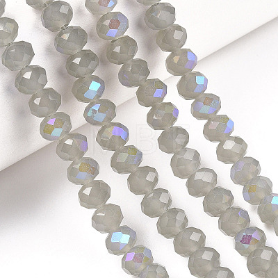 Electroplate Glass Beads Strands EGLA-A034-J8mm-L09-1