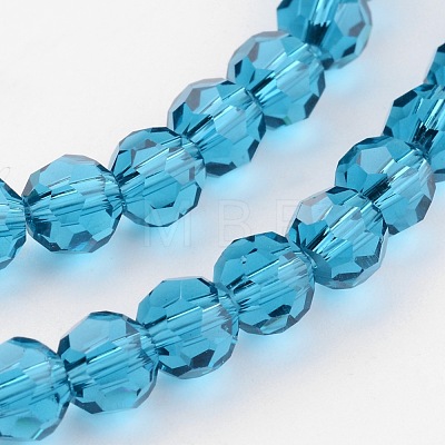 Transparent Glass Bead Strands GLAA-G013-10mm-51-1