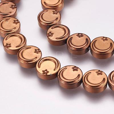 Electroplate Non-magnetic Hematite Beads Strands G-P314-09-1