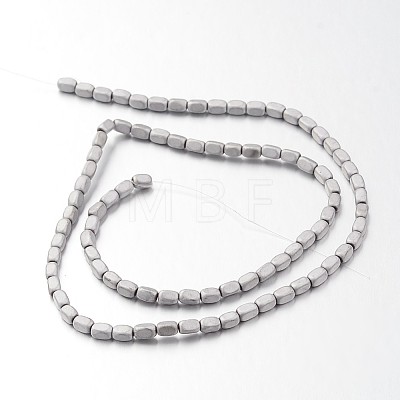 Electroplate Non-magnetic Synthetic Hematite Bead Strands G-F300-40B-F01-1