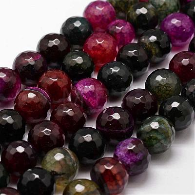 Natural Agate Bead Strands G-G882-14mm-C07-2-1