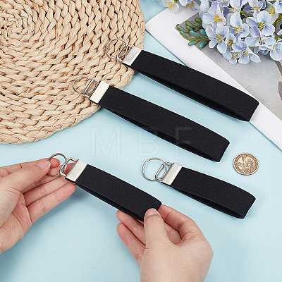 4Pcs 2 Styles Felt Keychain Clasps FIND-GF0009-68-1