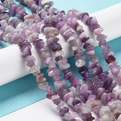 Natural Lilac Jade Beads Strands G-P497-03A-06-1