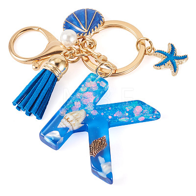 Star Resin & Shell Keychains KEYC-TAC00087-01K-1