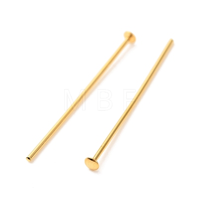 Brass Flat Head Pins KK-F824-114C-G-1