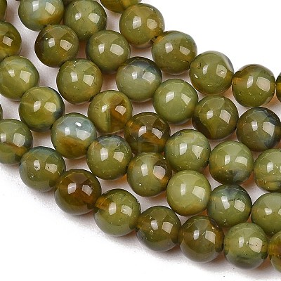 Handmade Lampwork Beads Strand LAMP-B056-8mm-20-1