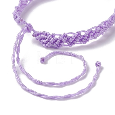 Nylon Thread Braided Cord Bracelet BJEW-JB07412-03-1