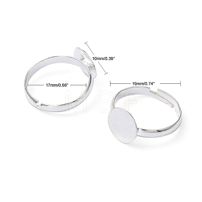 Brass Pad Ring Base Findings X-EC022-S-1