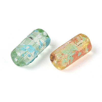 Picasso Transparent Glass Bugle Beads SEED-N010-02M-1
