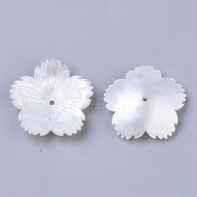 5-Petal Plastic Bead Caps KY-T015-21A-B03-1