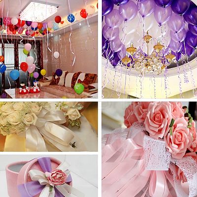 Polyester Balloons Ribbon SRIB-PH0001-08-1