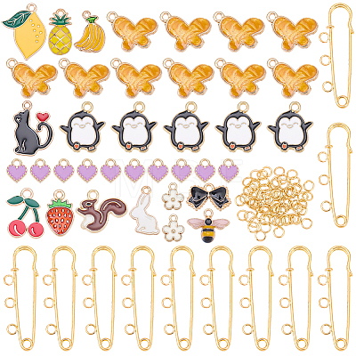 DIY Brooch Making Kits DIY-BM0002-38-1