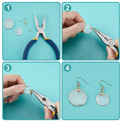 CHGCRAFT DIY Dangle Earring Making Kits SHEL-CA0001-006-1