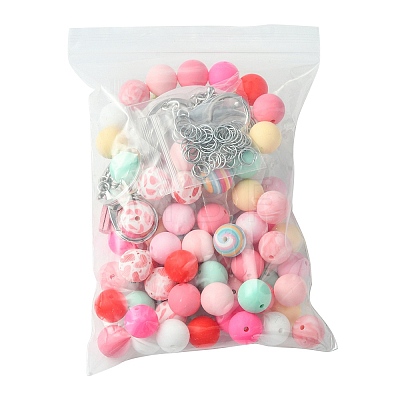 DIY Beaded Phone Charms Straps Keychain Making Kit DIY-FS0005-39B-1