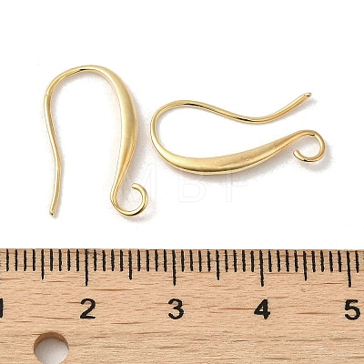 Brass Earring Hooks KK-H455-61G-1