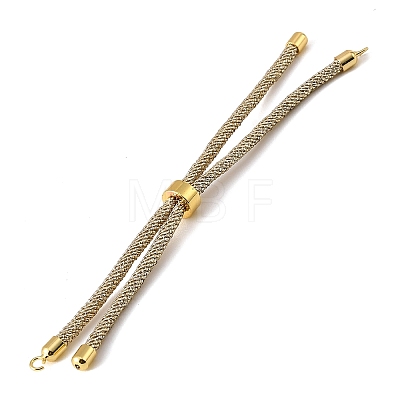 Adjustable Round Polyester Braided Cord Bracelet Making FIND-G117-01G-01-1