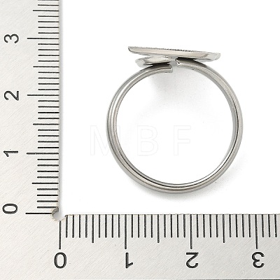 304 Stainless Steel Cuff Rings Components X-STAS-K279-02E-P-1