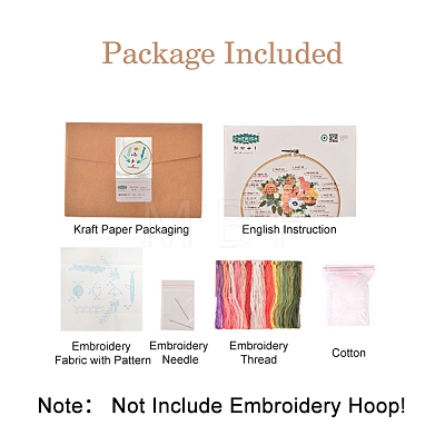 Embroidery Starter Kits DIY-P077-058-1