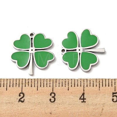 304 Stainless Steel Enamel Charms STAS-L022-001P-1