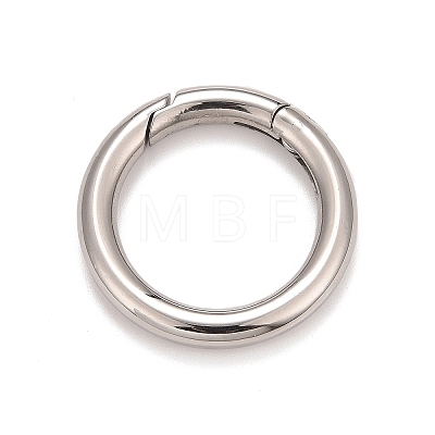 304 Stainless Steel Spring Gate Rings X-STAS-M296-01P-E-1