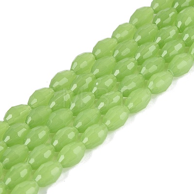 Imitation Jade Glass Beads Strands GLAA-N071-01A-B03-1