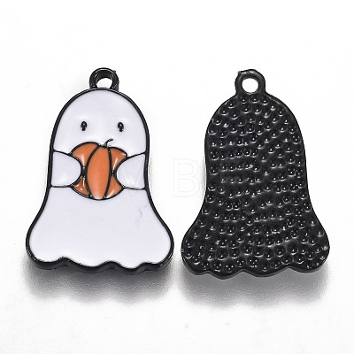 Halloween Theme Alloy Enamel Pendants ENAM-J649-04B-1