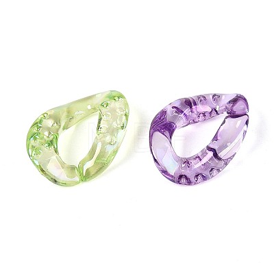 UV Plating Transparent Acrylic Beads TACR-T029-03M-1