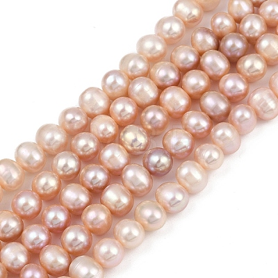 Natural Cultured Freshwater Pearl Beads Strands PEAR-I007-07X-13B-1