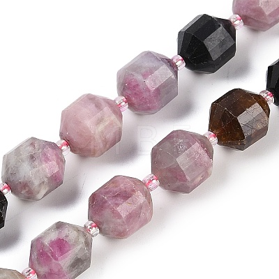 Natural Colorful Tourmaline Beads Strands G-O201B-147H-1