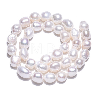 Natural Cultured Freshwater Pearl Beads Strands PEAR-N014-08F-1
